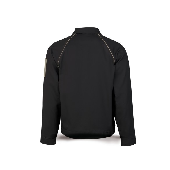 Veste coton 270 g. Coloris noir.
