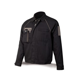Veste coton 270 g. Coloris noir.