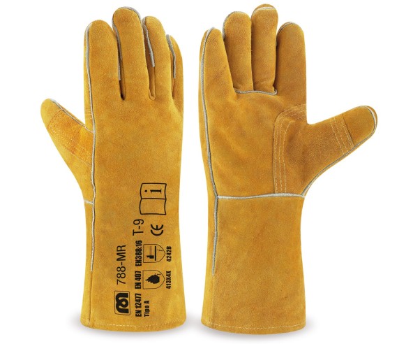 Gants cuir anti-chaleur renforcés