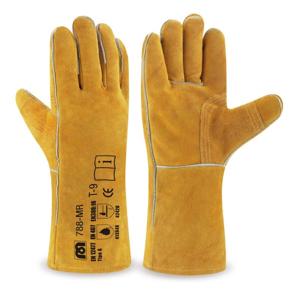 Gants cuir anti-chaleur renforcés